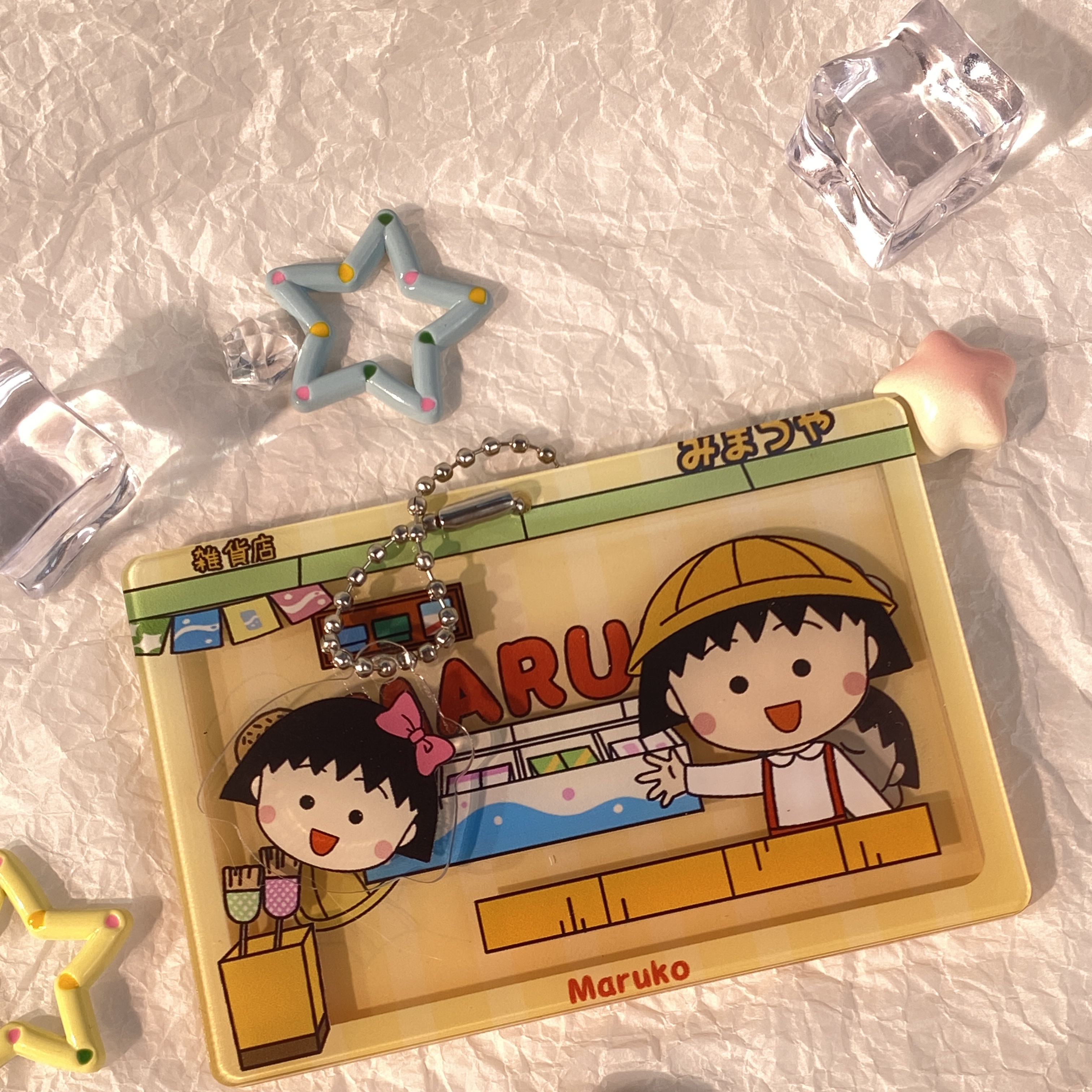 CuteAnnieee｜樱桃小丸子同人周边实用谷子卡套行李箱牌桌面支架