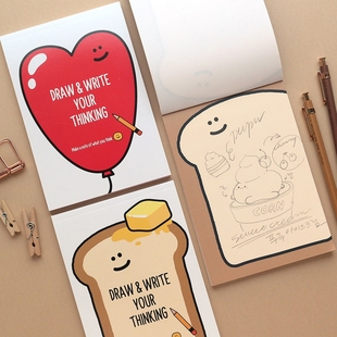 PINKFOOT韩国可爱可撕取笔记本随记备忘横线本记事便签本小信纸本