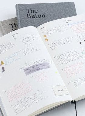 韩国ANALOGUE KEEPER硬面简约2026-2030日记本5年手账本the baton