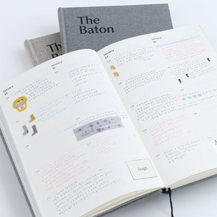 baton 2030日记本5年手账本the 韩国ANALOGUE KEEPER硬面简约2026