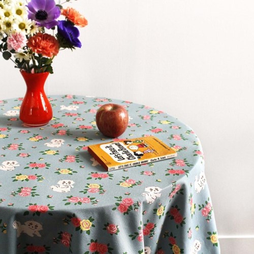 韩国进口田园风纯棉郊游茶几台布