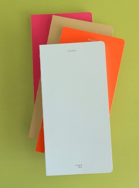 韩国Malgrecela纯色简约周计划手账本便携手拿学习万年记事笔记本