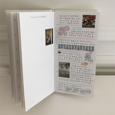 韩国Trust My Vibe竖款6个月计划周计划手账本硬面自由笔记日记本