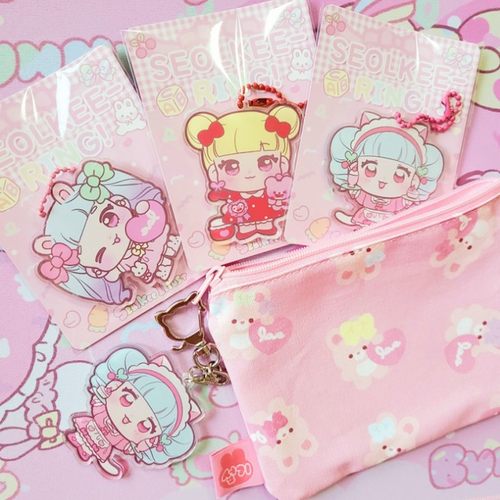 韩国seolkee粉嫩可爱卡通挂件