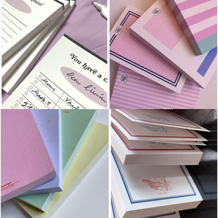 韩国jazzornot方形留言本可撕便签本备忘记录册拍纸本随身笔记本