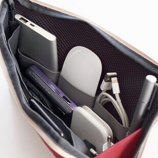 ICONIC 韩国创意加厚防震数码收纳包旅充电源数据线充电器整理包L