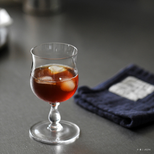 带点仪式 水晶玻璃铃兰杯咖啡红酒杯子中古手工玻璃器介直 日常