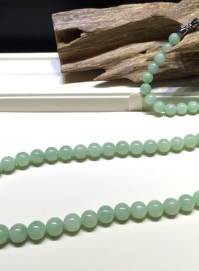 满绿玉珠子圆润高贵大气风项链