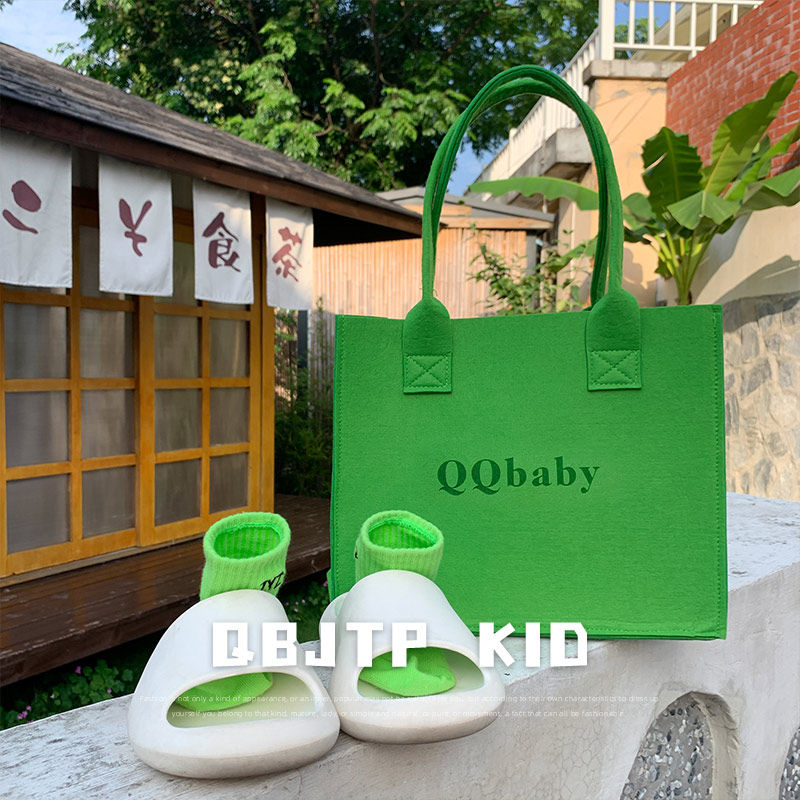 q宝家童品 儿童手提包男女童新款单肩包韩范宝宝时髦包包洋气潮炸