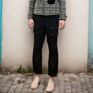 修身 裤 时装 休闲裤 时着微缩棉加绒超厚男士 加绒锥形裤 秋冬抗寒猎装