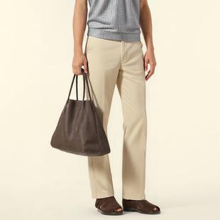 双面丝滑夏季 裸感体验riri拉链休闲裤 重磅丝绸男士 长裤 修身 时着