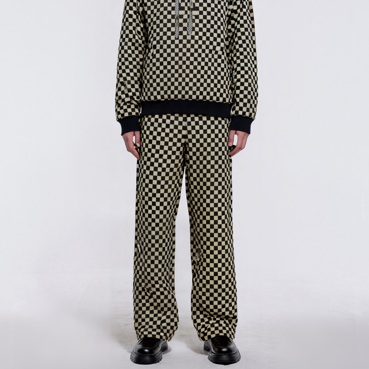 时着超细羊毛柔软棋盘格秋冬街头休闲裤防寒男士新款保暖休闲卫裤,男装,休闲裤,淘宝优惠券,粉丝福利购,淘宝优惠卷