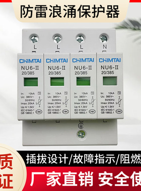 一级浪涌保护器4P20/40/60/80/100KA 电源防雷开关避雷电涌保护器