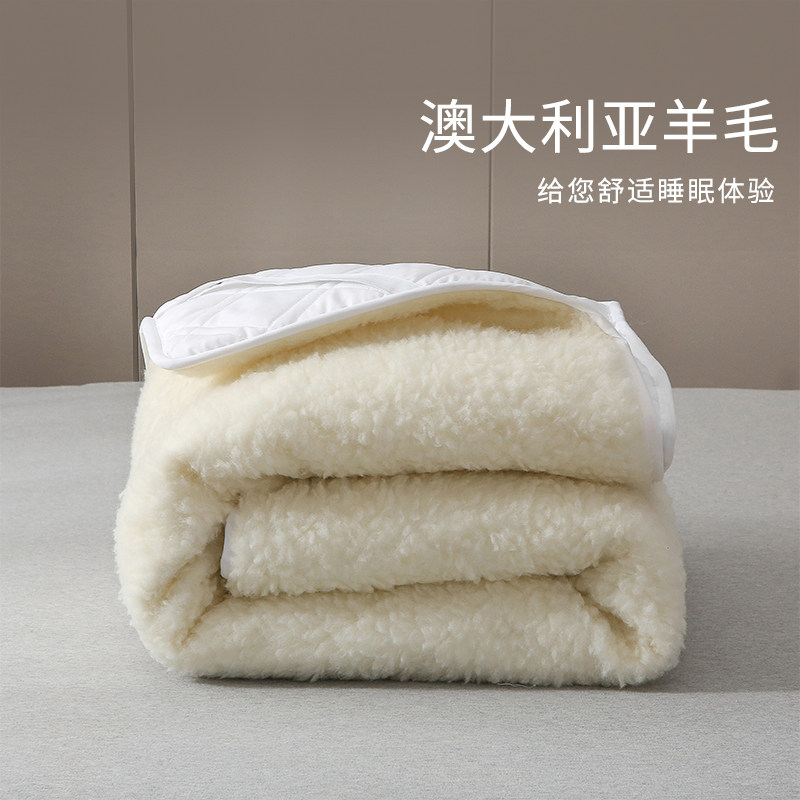 澳大利亚进口细支羊毛床垫子床上羊毛毯床褥铺垫子柔软防潮保暖,床上用品,床垫/床褥/床护垫/榻榻米床垫,淘宝优惠券,粉丝福利购,淘宝优惠卷