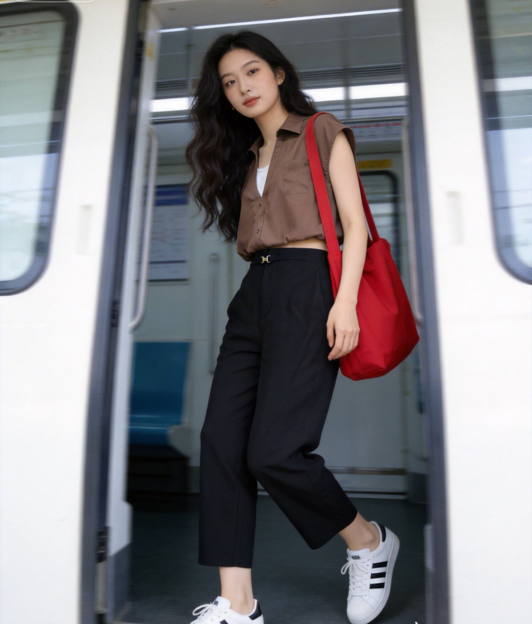 黑色女士休闲裤夏百搭小个子小直休闲裤