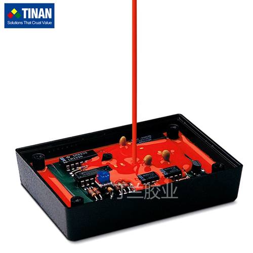 汀兰耐高温红色有机硅软胶密封胶