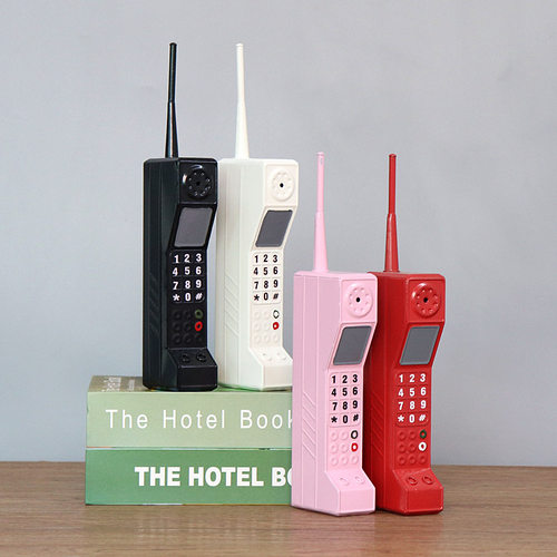 复古大哥大手机模型电话机模型摆件网红怀旧手机年代道具仿跨境批