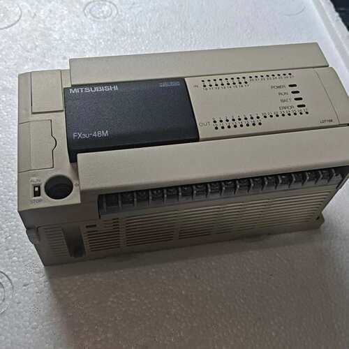 议价三菱PLC FX3U-48MR/ES-A成色如图漂亮，包好包