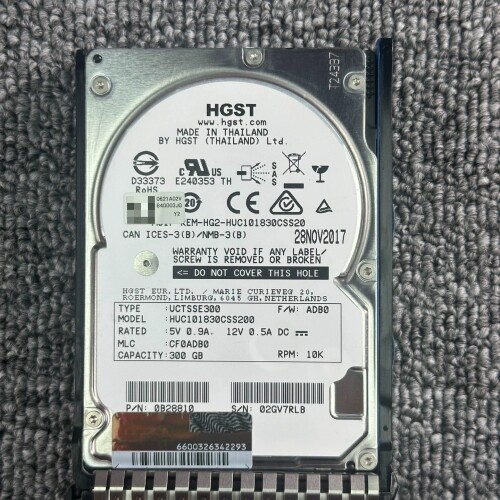 议价HGST/日li300G SAS 10K 2.5 12