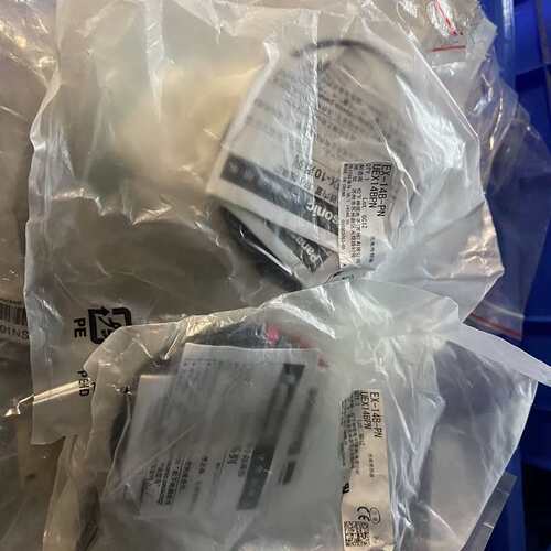 议价全新松下（yn）神视超薄型光电开关EX-14B-PN，两套，
