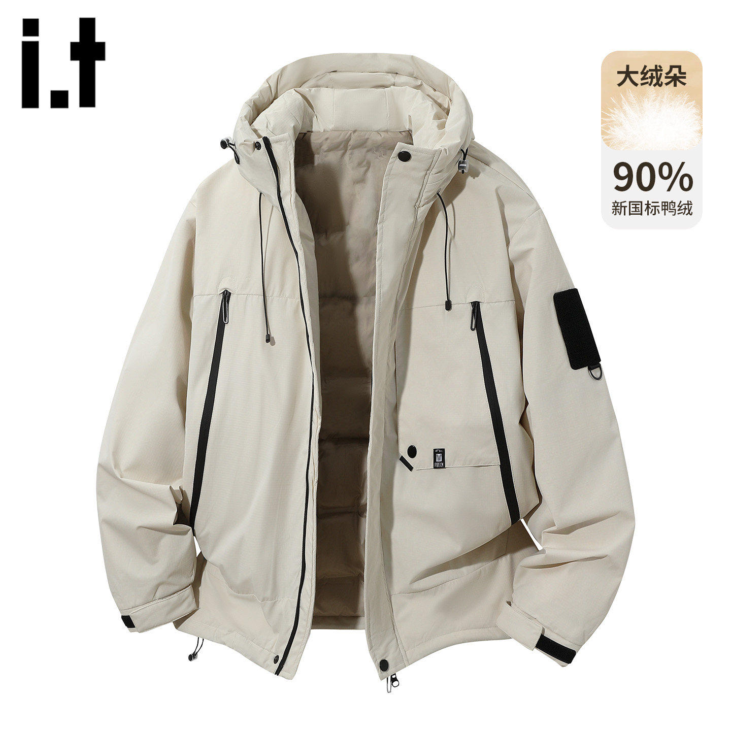 官方正品Mrakeai Kyyds MK潮牌连帽派克羽绒服男款2025冬季加厚保