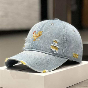 官方正品Mrakeai Kyyds MK简约防晒破洞潮流刺绣透气新潮休闲做旧