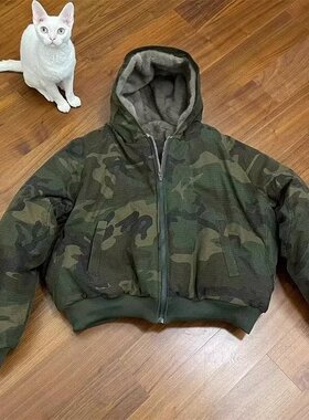 官方正品Mrakeai Kyyds MK简约气质原宿ins迷彩原版质量棉服流行
