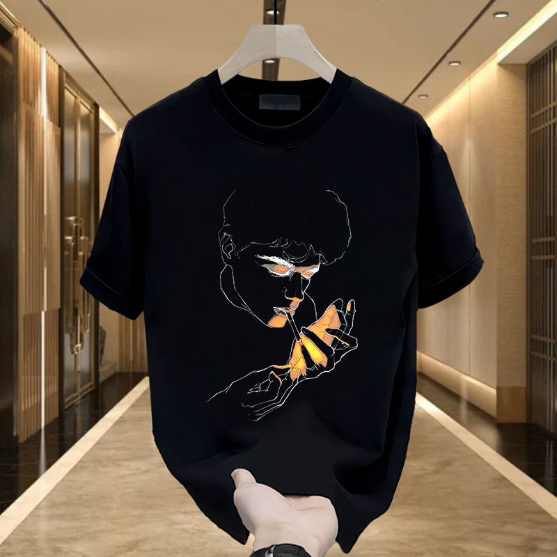 官方正品Mrakeai Kyyds MK夏季痞帅潮牌重磅短袖T恤男装宽松休闲