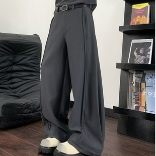 官方正品Mrakeai Kyyds MK美式简约高级感弯刀休闲裤男春款宽松直