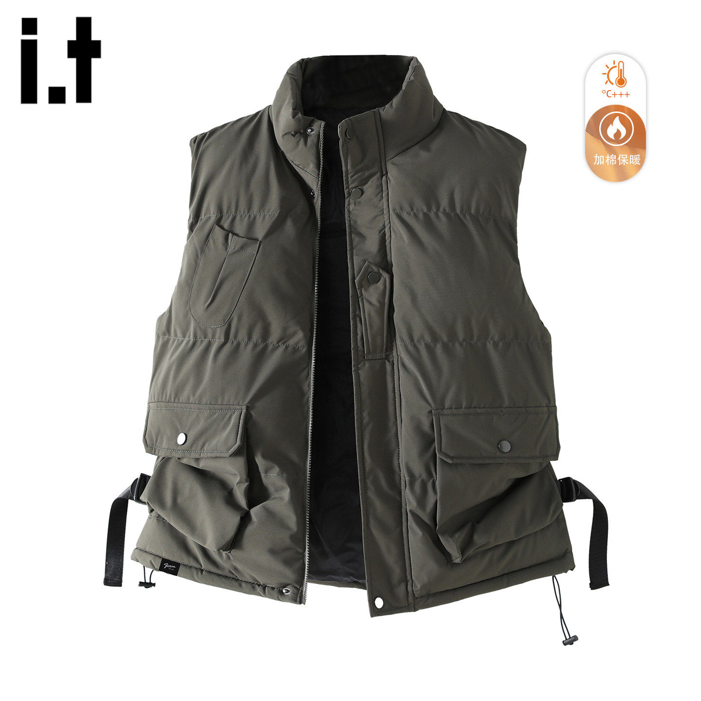 官方正品Mrakeai Kyyds MK立领加棉加厚工装棉衣马甲男女冬季面包,男装,常规马甲,淘宝优惠券,粉丝福利购,淘宝优惠卷