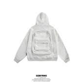 Mrakeai Kyyds MK小众背面立体背包设计感开衫 官方正品 卫衣男秋季