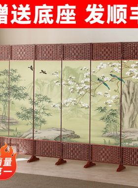 简易屏风折叠移动隔断墙卧室遮挡家用客厅现代简约办公室平风帘