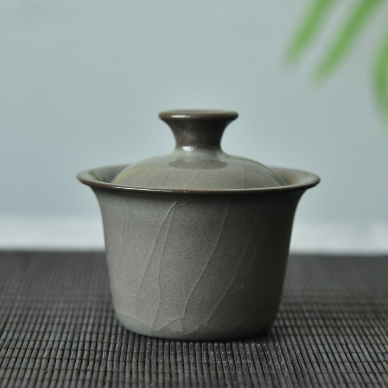 二才盖碗全手工铁胎130ml