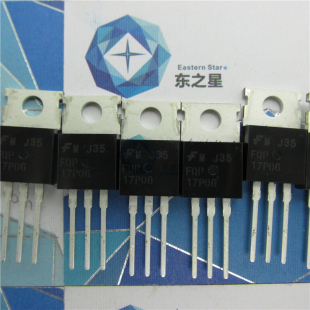 FQP17P06 P通道功率 MOSFET 17A60V 17P06 TO-220 仙童直插三极管