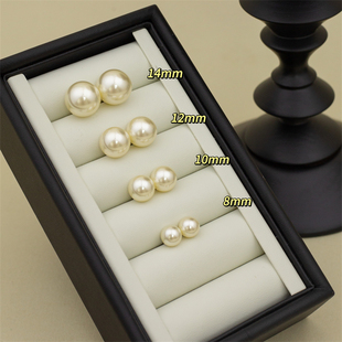 【奶油系澳白·干枯玫瑰】人造澳白干枯珍珠 s925耳钉/耳夹/耳饰