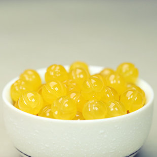 天然黄玉石南瓜珠10mm散珠吊坠DIY手工编织手链发簪耳环饰品B135