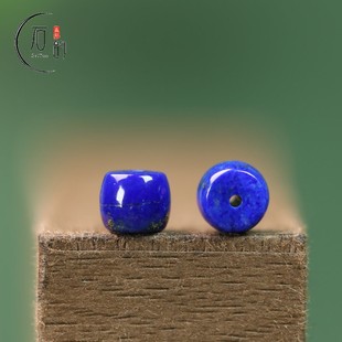 青蓝色直切桶珠7*6mm青金石配件配饰DIY散珠材料隔珠手链项链B231