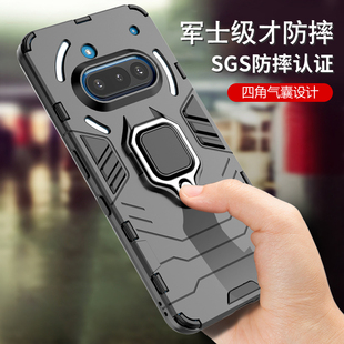 nothing phone3a手机壳新款男女款防摔全包硅胶网红保护壳套磨砂phone3apro个性创意气囊软壳带指环支架外壳