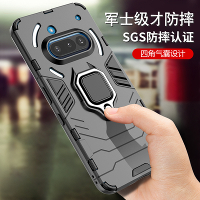 nothing phone3a手机壳新款男女款防摔全包硅胶网红保护壳套磨砂phone3apro个性创意气囊软壳带指环支架外壳