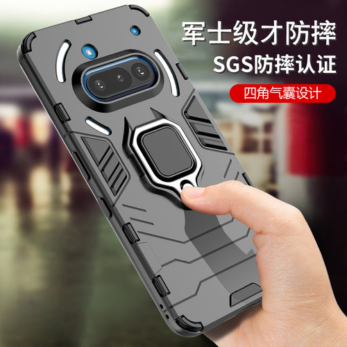 nothing phone3a手机壳新款男女款防摔全包硅胶网红保护壳套磨砂phone3apro个性创意气囊软壳带指环支架外壳