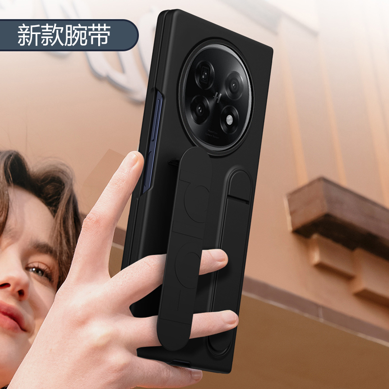 适用OPPOFindN5手机壳折叠屏新款全包防摔保护套磨砂超薄简约带腕带支架ins风潮牌网红男女款个性创意高级感