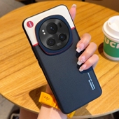 荣耀Magic6手机壳新款 全包防摔硅胶磨砂Magic6pro素皮保护套超薄网红ins风潮牌撞色商务高级感外壳简约男女款