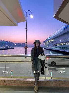 ZONEE/LEA宋亦雯 老钱审美积累 双面穿100%羊毛毛呢大衣外套女冬