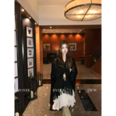 ZONEE 简约老钱羊毛羊绒斗篷大衣外套 法式 LEA宋亦雯 奢贵小夜曲