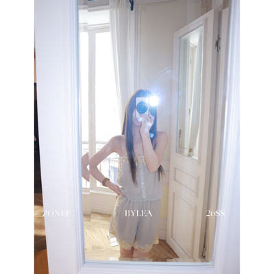 ZONEE/LEA宋亦雯蕾丝吊带套装