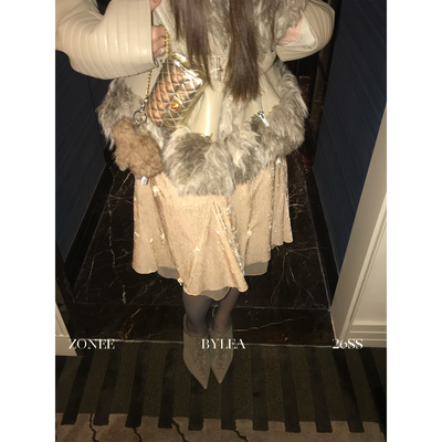 ZONEE/LEA宋亦雯手工钉珠半身裙