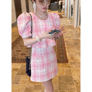 精致重工感玫瑰粉高级感小香套装 新品 女 曼塔玫瑰 Lea宋亦雯