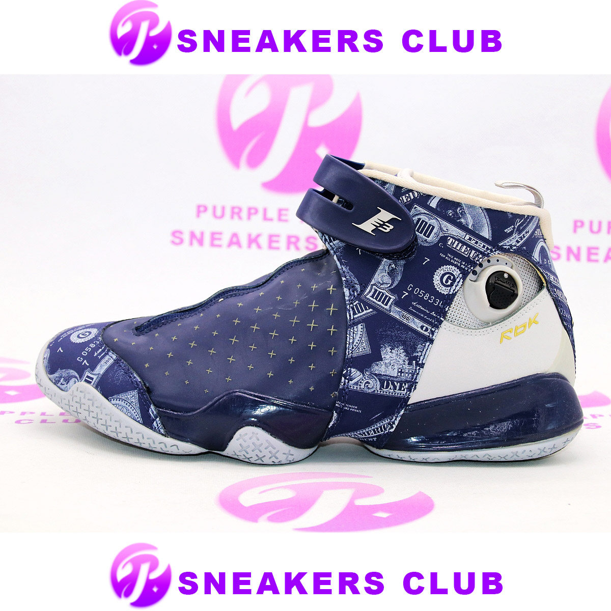 Reebok Answer 10 Pump OG 答案10黑金 艾弗森10 蓝灰 4-173579