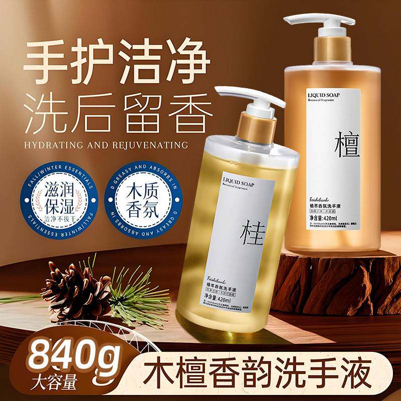 香氛洗手液家用儿童按压泡沫型持久留香温和清洁大容量官方正品
