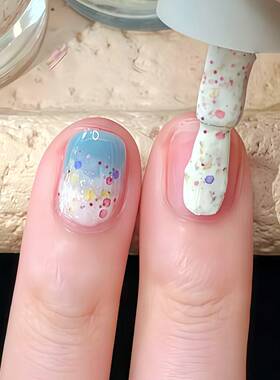 正品初春小清新 可爱晕染美甲！twomoons指甲油2026新款免烤速干